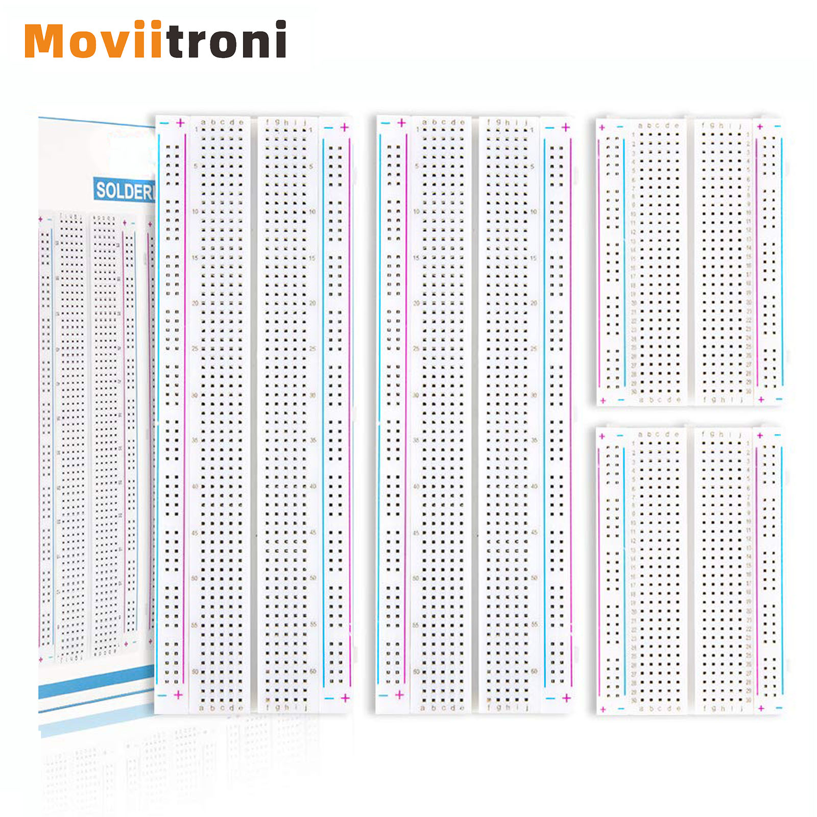 Breadboard 400 Point - 4 ชิ้น 400/830 คะแนนบอร์ดทดลอง MB-102 บอร์ดทดสอบ