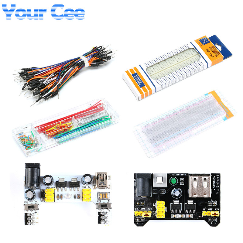 Breadboard 400 Point - บอร์ดทดลอง MB-102 MB102 บอร์ด PCB แบบไม่ต้องบัดกรี
