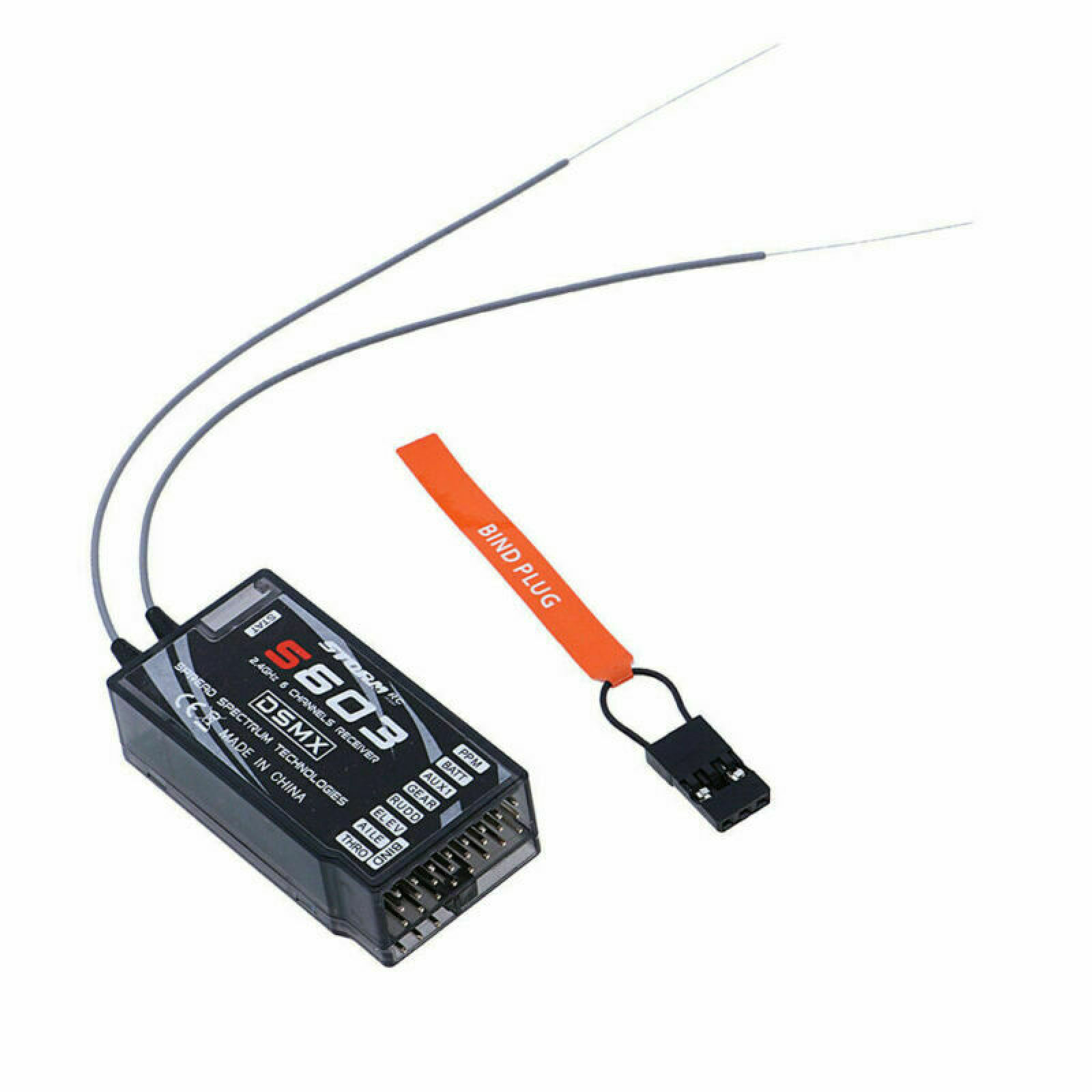 Antenna 2.4Ghz - ตัวรับสัญญาณ 6CH 2.4GHz PPM S603 พร้อมเสาอากาศขยายสัญญาณ