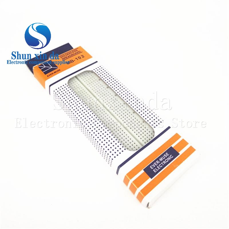Breadboard 400 Point - บอร์ดทดลอง MB102 MB-102 ขนาด 165*55*10 มม.