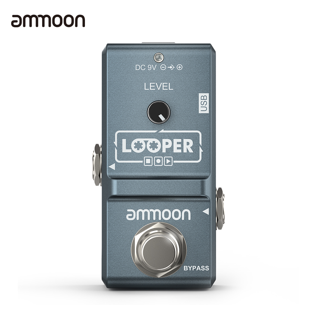 Micro Usb Cable - Ammoon AP-09เอฟเฟกต์กีต้าร์ไฟฟ้าแบบนาโนที่เหยียบลูปเปอร์บายพาสโอเวอร์ฮับแบบไม่จำกัดการบันทึก10นาทีด้วยสาย USB