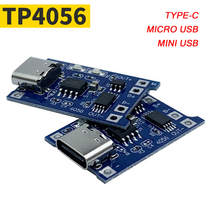 Tp4056 Module - TP4056 พร้อมระบบป้องกันแบบคู่ 5V 1A ช่องเสียบ Micro
