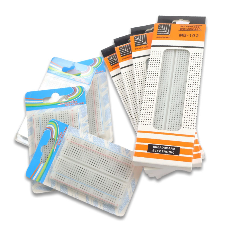 Breadboard 400 Point - 4/3/2 ชิ้น MB-102 บอร์ดเบรดบอร์ด 400 830