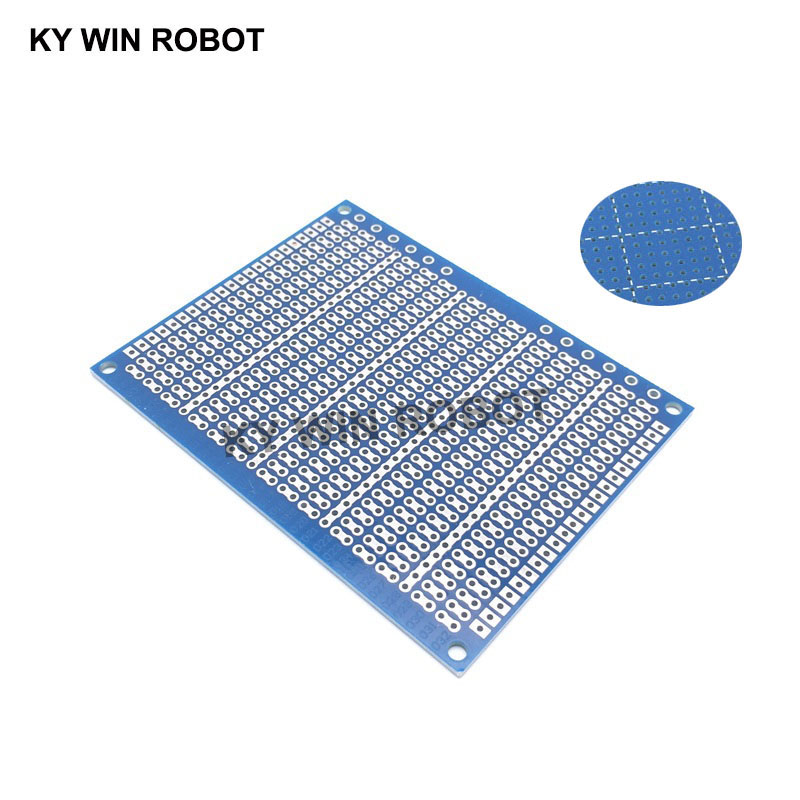 Pcb Prototyping Board - 1pcs DIY 7*9 ซม.สีฟ้าด้านเดียวต้นแบบกระดาษ PCB วงจรการทดลอง