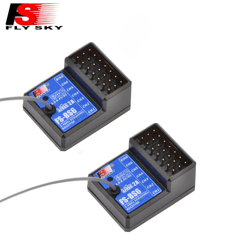 Antenna 2.4Ghz - ตัวรับสัญญาณ FS-BS6 FlySky ใหม่1/2ชิ้น6CH AFHDS2 2.4กิกะเฮิร์ตซ์สำหรับ