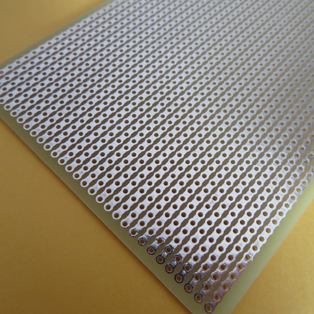 Pcb Prototyping Board - 1pcs ด้านข้าง FR4 ไฟเบอร์กลาส 8x12 ซม.Stripboard