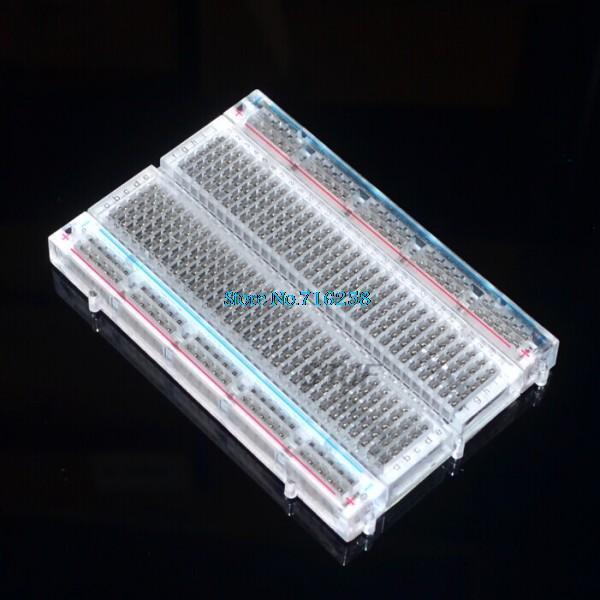 Breadboard 400 Point - Crystal!400 Tie-Point Solderless Breadboard จานขนมปังขนาดเล็ก 83X55