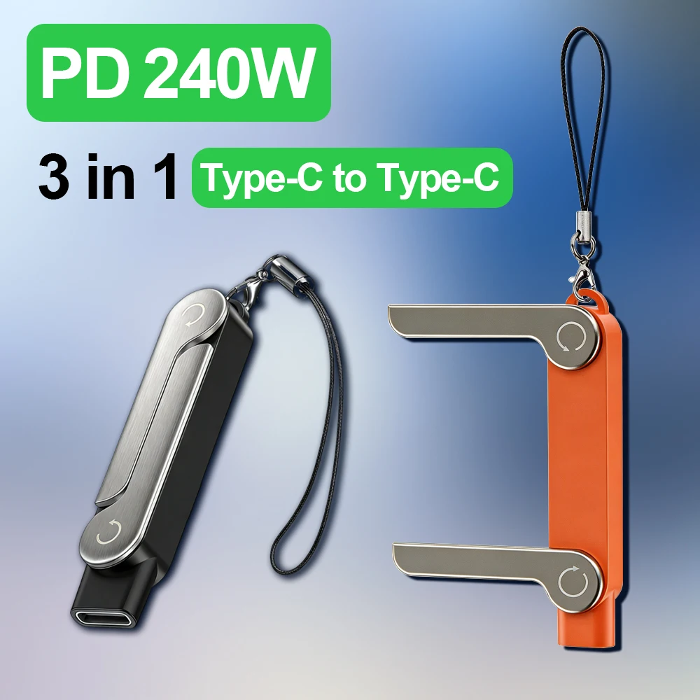 Usb C Cable - สายชาร์จ USB Type C แบบแบน พร้อมขาตั้งแบบพับได้