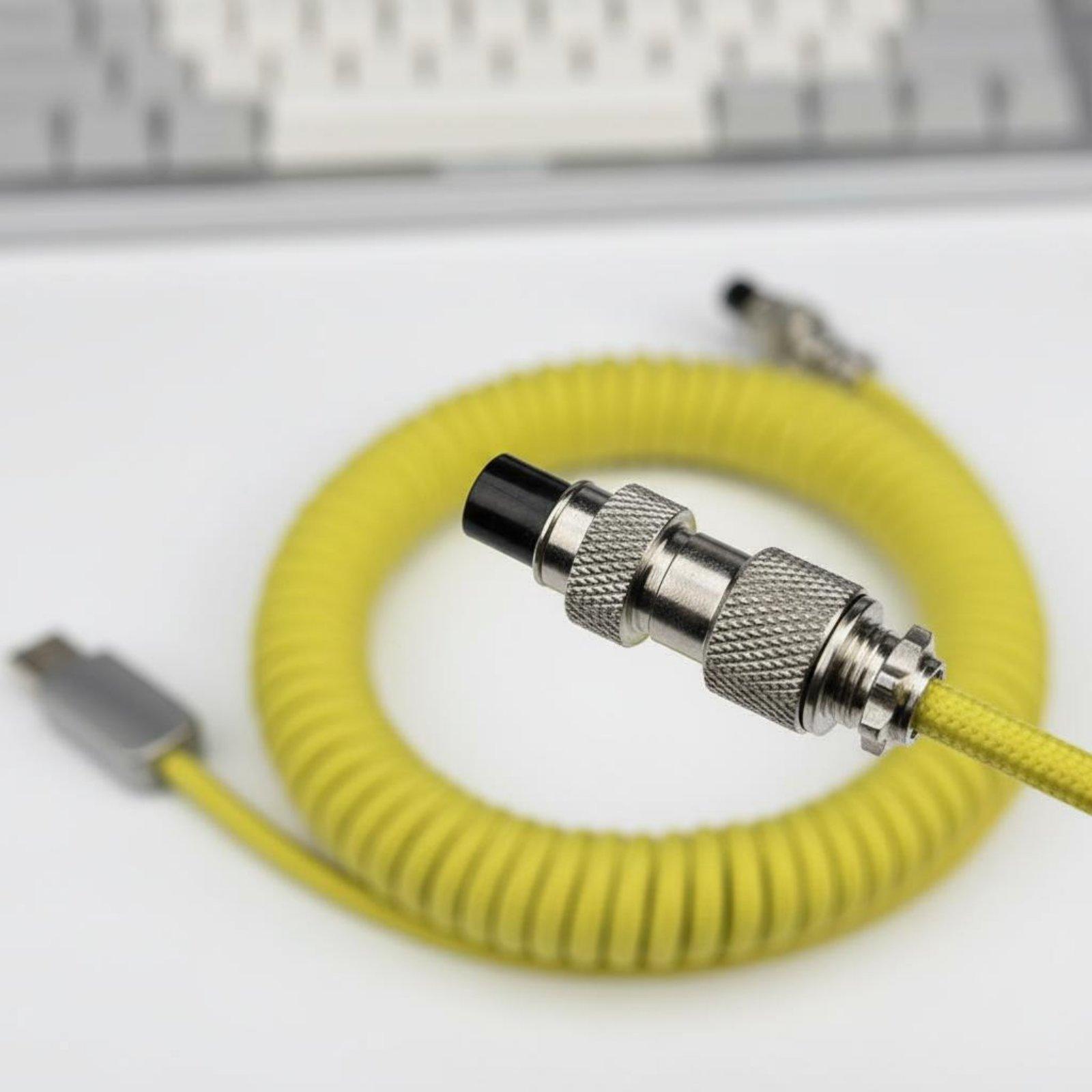Usb C Cable - สายต่อคีย์บอร์ดแบบมืออาชีพ สายยืดหยุ่นแบบขด USB เป็น USB C