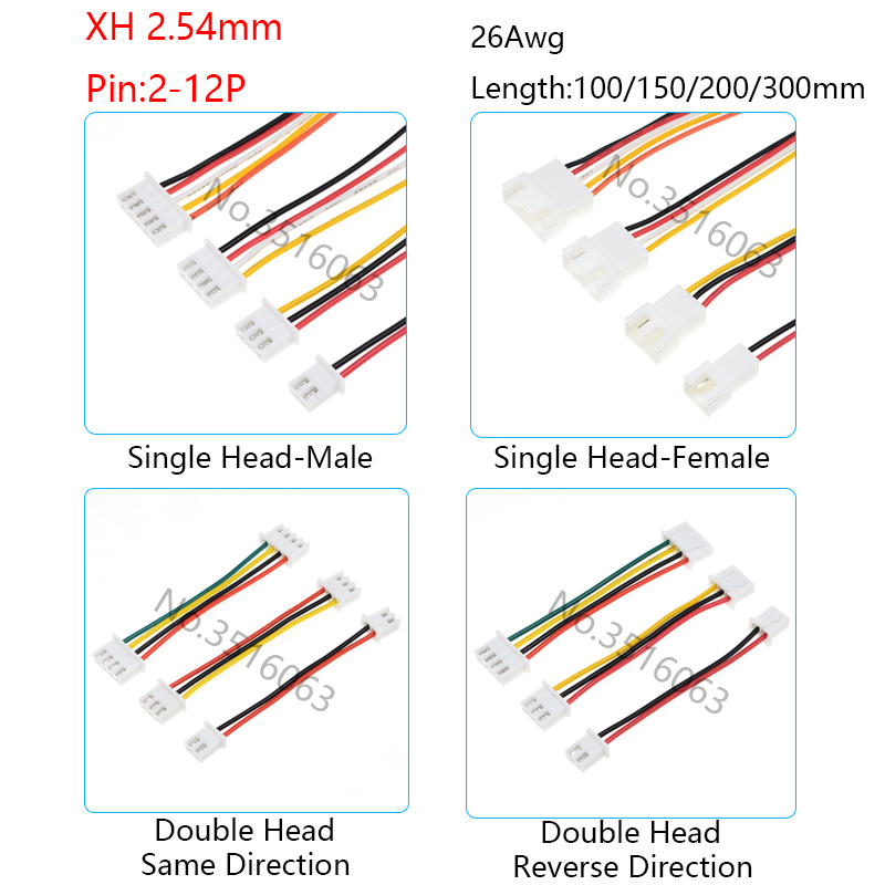 Jumper Wire Kit - 5/10 ชิ้น XH - 2.54 มิลลิเมตรชาย/หญิงปลั๊กขั้วต่อสายไฟ