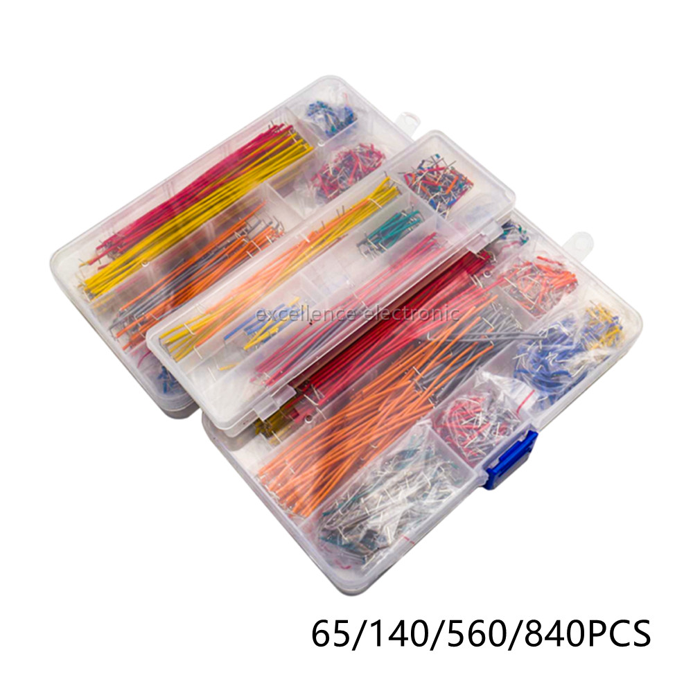 Jumper Wire Kit - 65/140/560/840 ชิ้น/กล่อง Solderless Breadboard สายจัมเปอร์ U