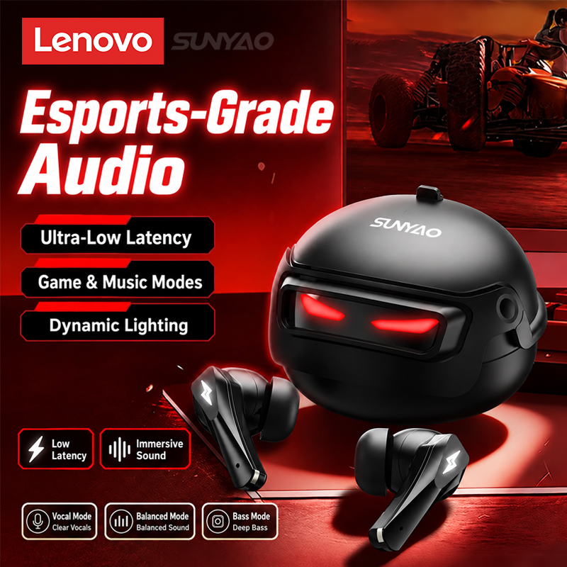 Usb C Cable - เลือกหูฟังเกมมิ่ง Lenovo GT101 ไร้สาย Bluetooth 6.0