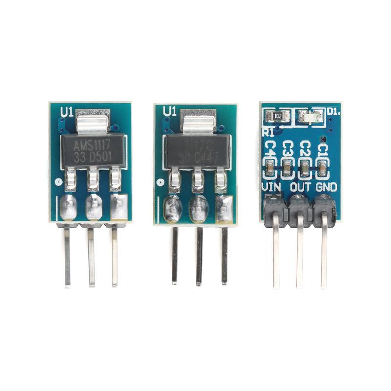 Ams1117 Module - บอร์ดควบคุมแรงดันไฟฟ้าแบบเชิงเส้น AMS1117-3.3 1 ชิ้น 800mA 3.3V