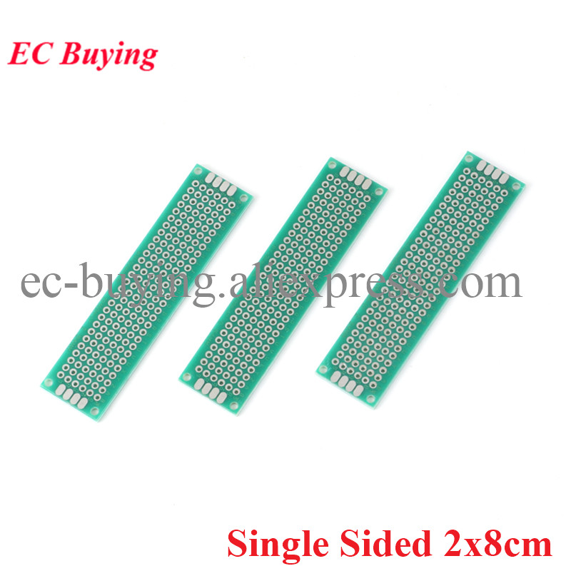 Pcb Prototyping Board - 10 ชิ้น/ล็อต 2x8 ซม.ด้านเดียวทองแดงต้นแบบ PCB DIY