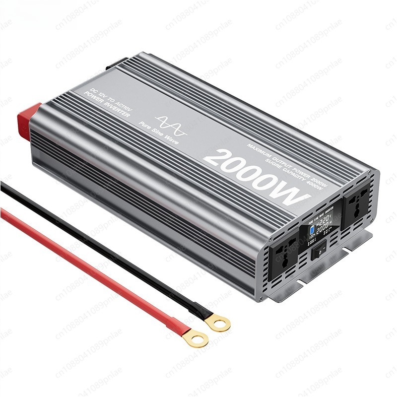 Boost Converter - อินเวอร์เตอร์คลื่นไซน์บริสุทธิ์ 2000W 12V เป็น 220V พร้อมหน้าจอแสดงผล