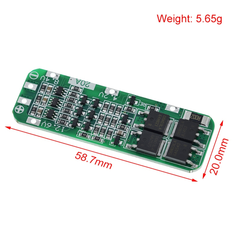 Li Ion Charger Module - 3S 20A Li-ion แบตเตอรี่ลิเธียม18650ที่ชาร์จ PCB บอร์ดป้องกัน