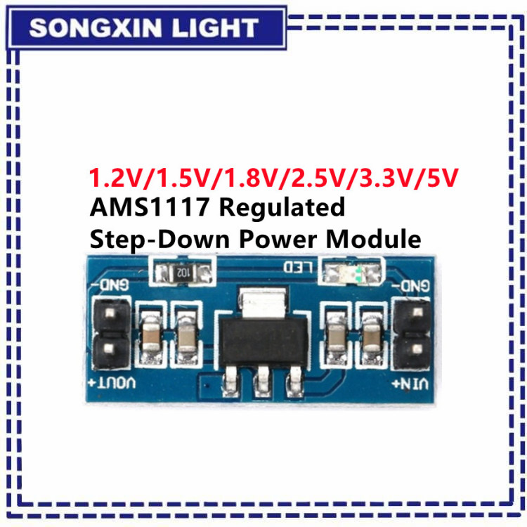 Ams1117 Module - 1ชิ้น AMS1117 1.2V 1.5V 1.8V 2.5V