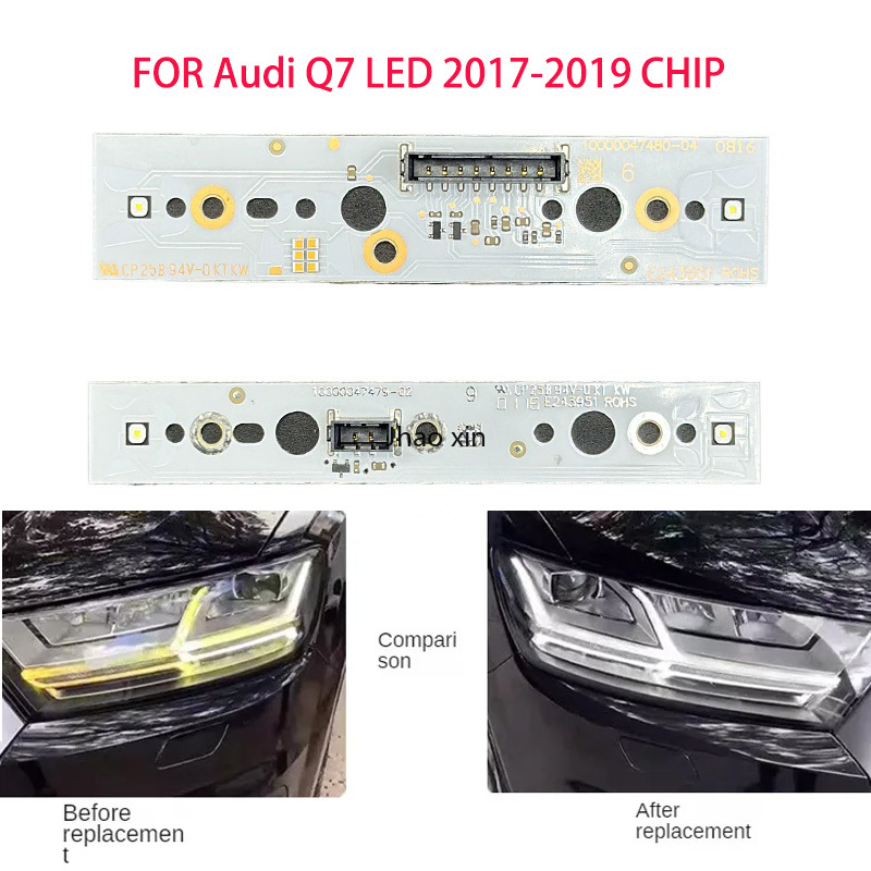 Proto Board - แสงสีขาวสําหรับ Audi Q7 LED 2017-2019 ไฟหน้ารถ