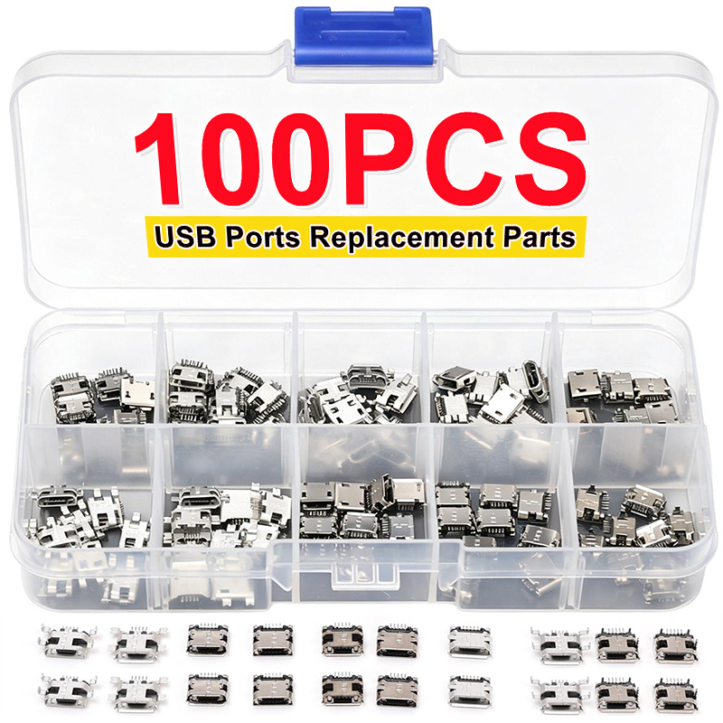 Micro Usb Cable - 100 ชิ้น/แพ็ค 10 แบบ ขั้วต่อ USB