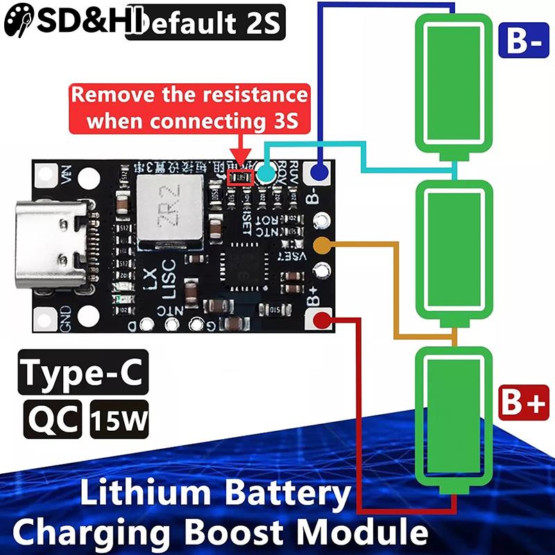 บอร์ดชาร์จเพิ่มกำลังไฟ1ชิ้นประ - Li Ion Charger Module บทวิจารณ์และราคา