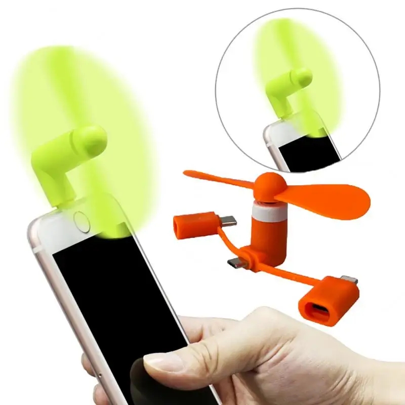 พัดลมโทรศัพท์แบบ 3 in 1 ใช้พลั - Micro Usb Cable บทวิจารณ์และราคา