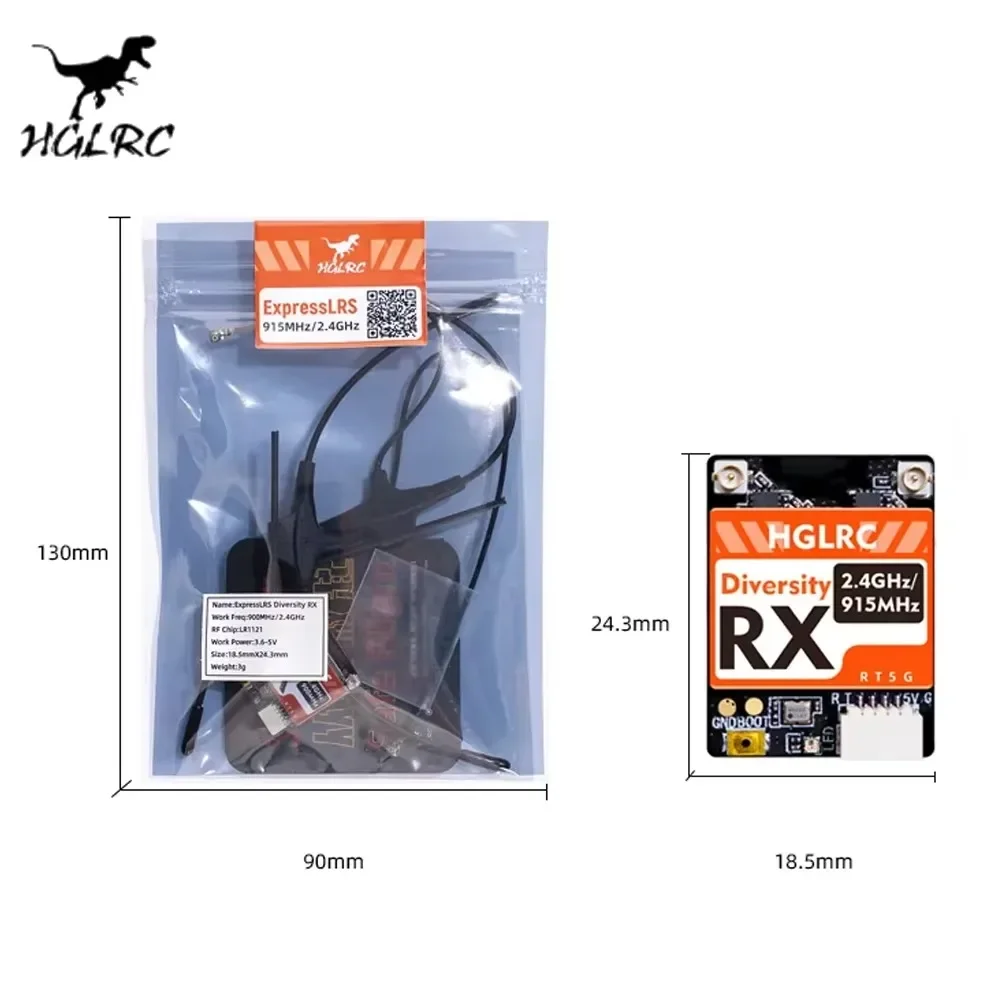 HGLRC ตัวรับสัญญาณ RX ExpressL - Antenna 2.4Ghz บทวิจารณ์และราคา