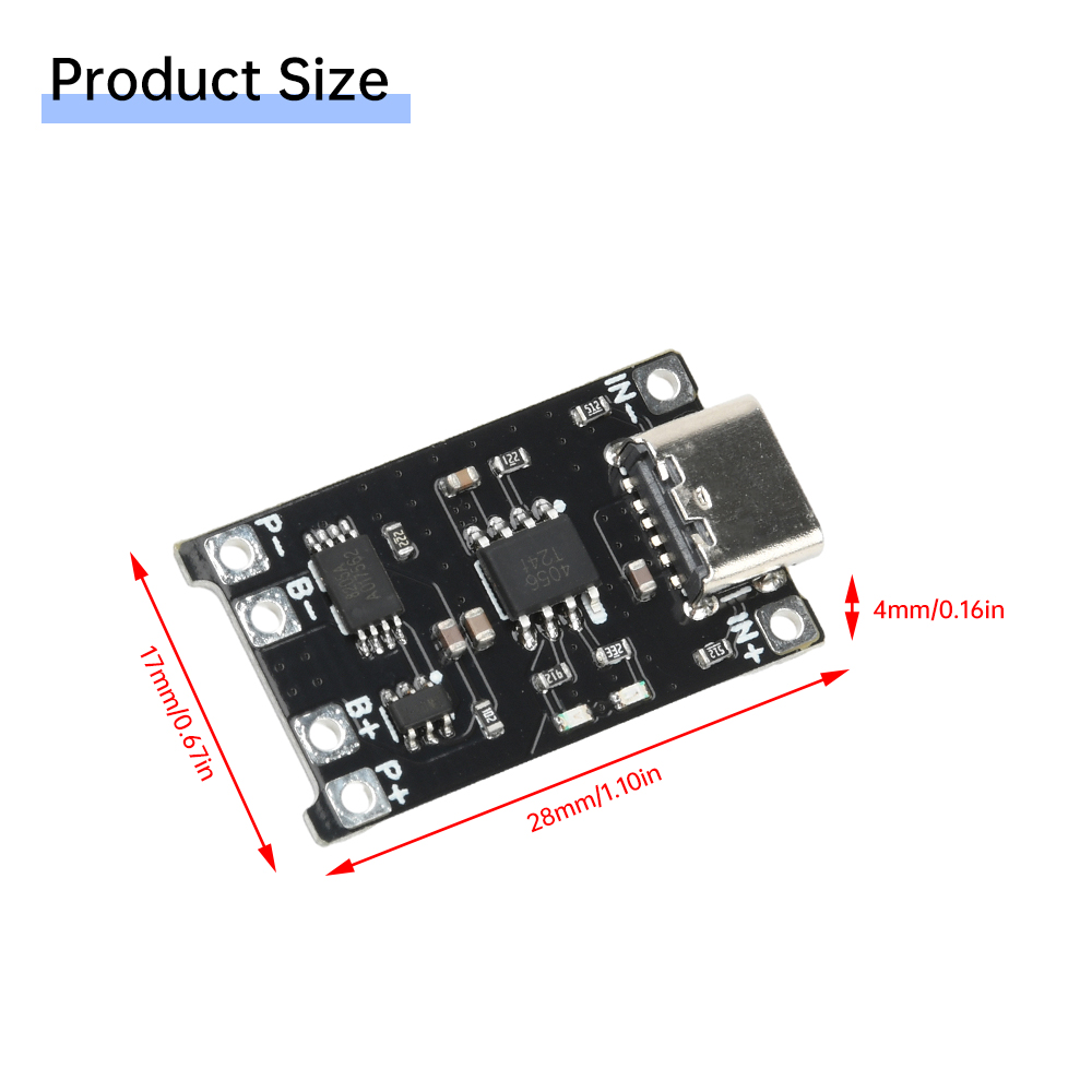 โมดูลชาร์จแบตเตอรี่ลิเธียมไอออ - Tp4056 Module บทวิจารณ์และราคา