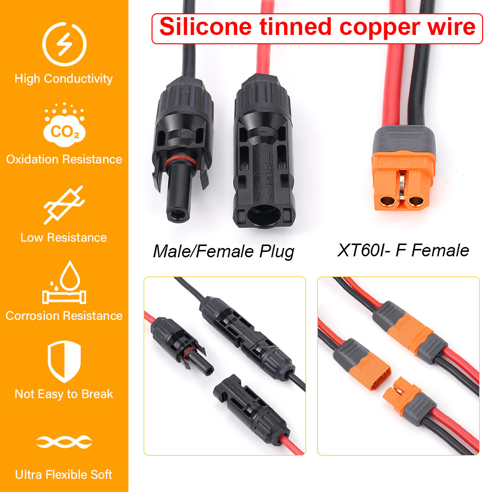 1/2/3M Solar Connector to XT60 - Ipex Connector บทวิจารณ์และราคา
