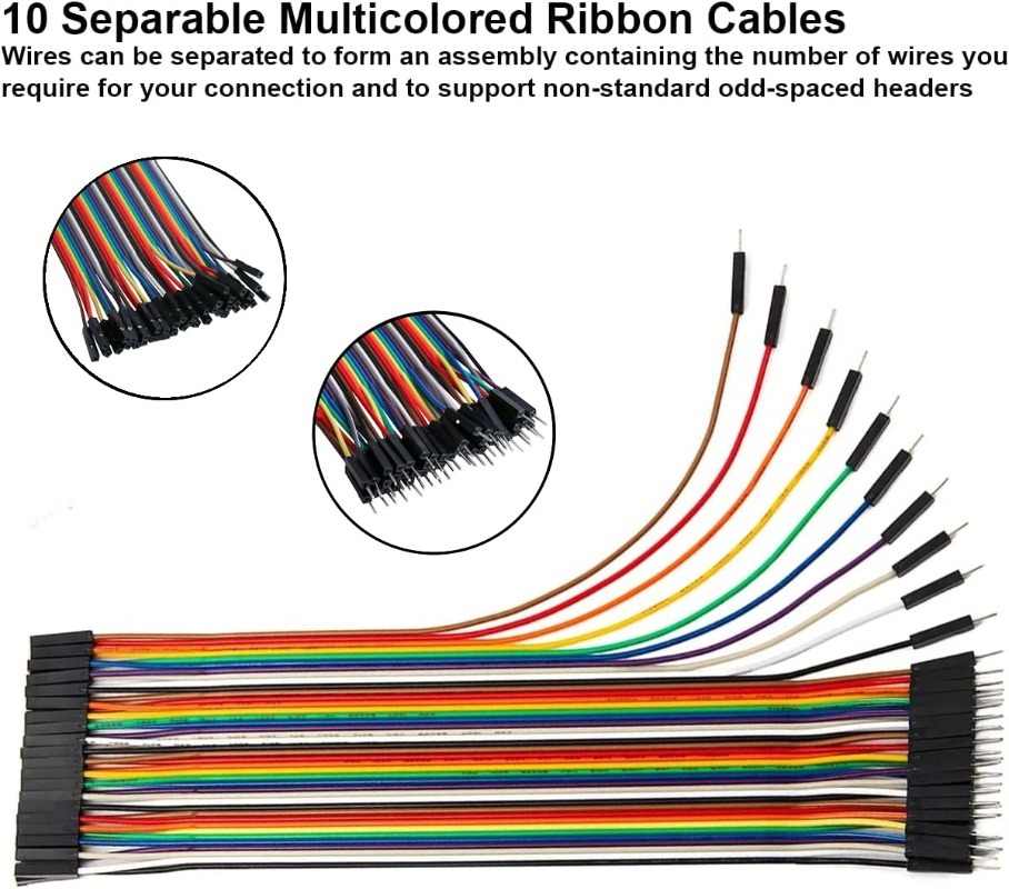 ชุดสายจัมเปอร์แบบริบบิ้น 40 พิ - Jumper Wire Kit บทวิจารณ์และราคา