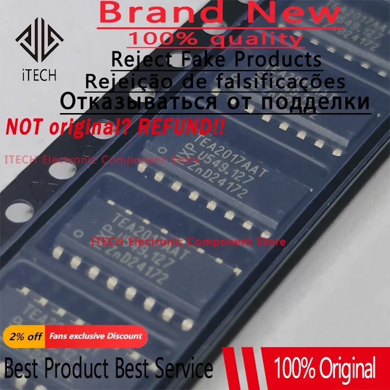 5ชิ้นต้นฉบับ TEA2017AAT TEA201 - Perfboard บทวิจารณ์และราคา