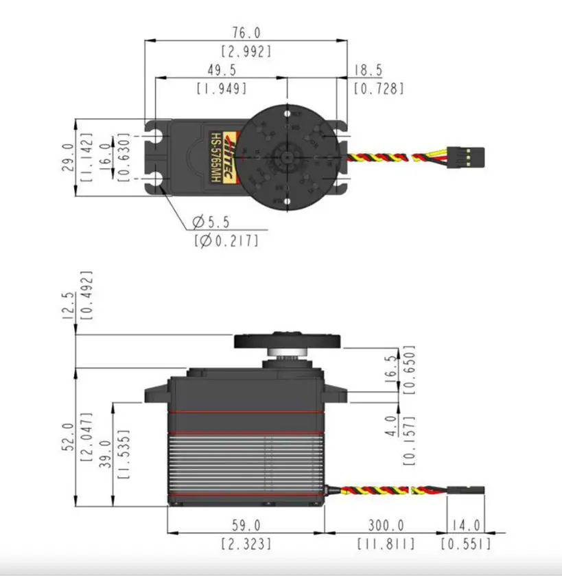 HS-5765MH เซอร์โวแรงดันสูงแบบต - Antenna 2.4Ghz บทวิจารณ์และราคา