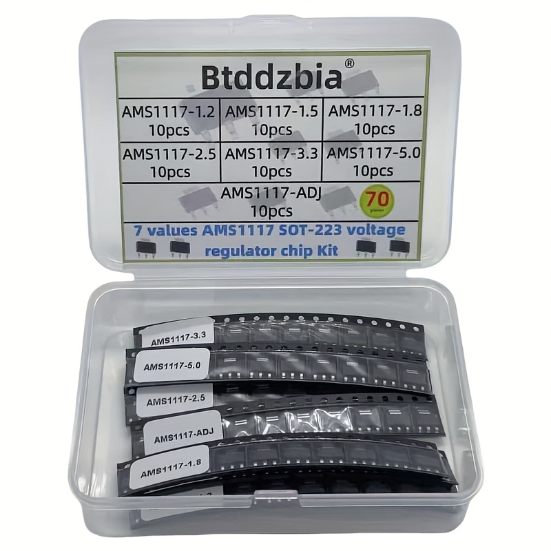 70 ชิ้นชุดแรงดันไฟฟ้าชุด AMS11 - Ams1117 Module บทวิจารณ์และราคา