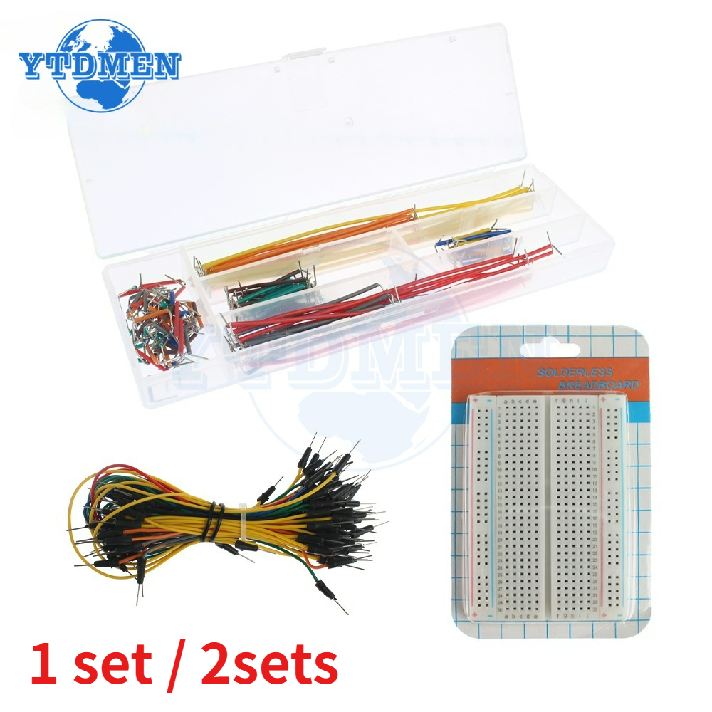 ชุดสายจัมเปอร์สำหรับบอร์ดทดลอง - Breadboard 400 Point บทวิจารณ์และราคา
