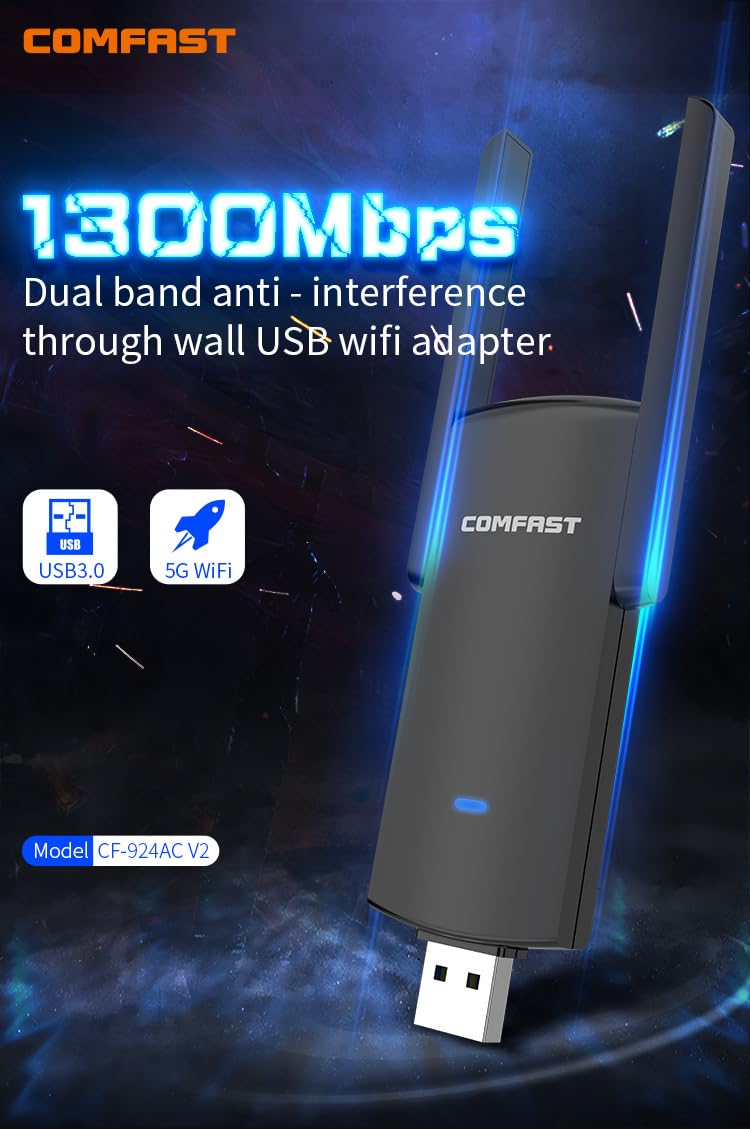 CF-924AC V2 1300Mbps อะแดปเตอร - Antenna 2.4Ghz บทวิจารณ์และราคา