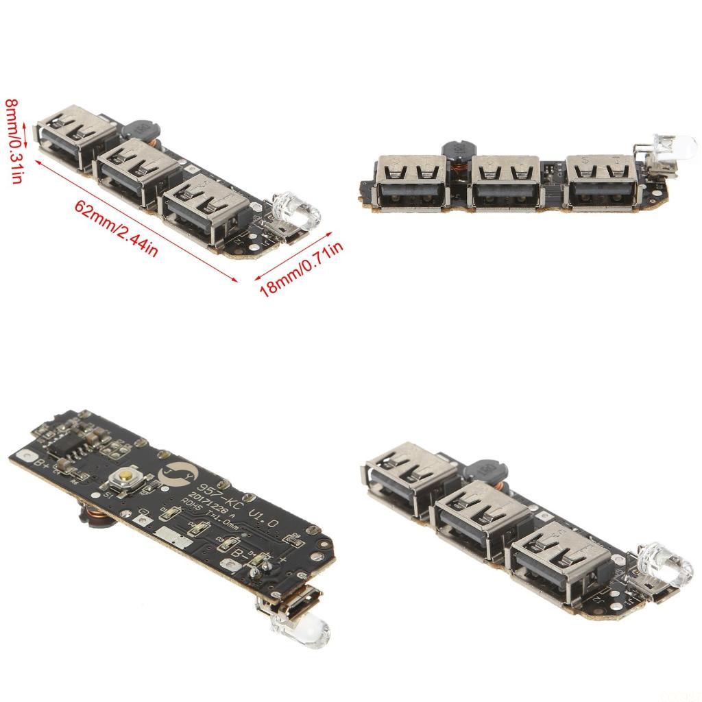 B03F 5V 2.1A 3 USB DIY Mobile  - Li Ion Charger Module บทวิจารณ์และราคา