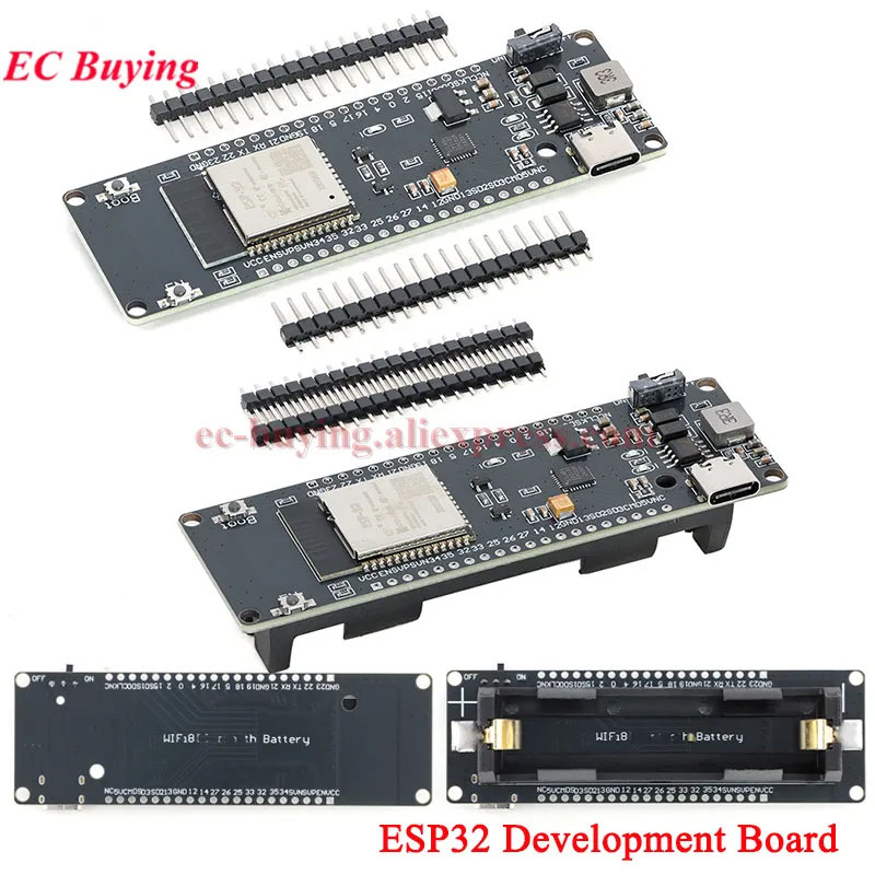 บอร์ดพัฒนาโมดูล ESP32 พร้อม Wi - Esp32 Battery Holder Lipo บทวิจารณ์และราคา