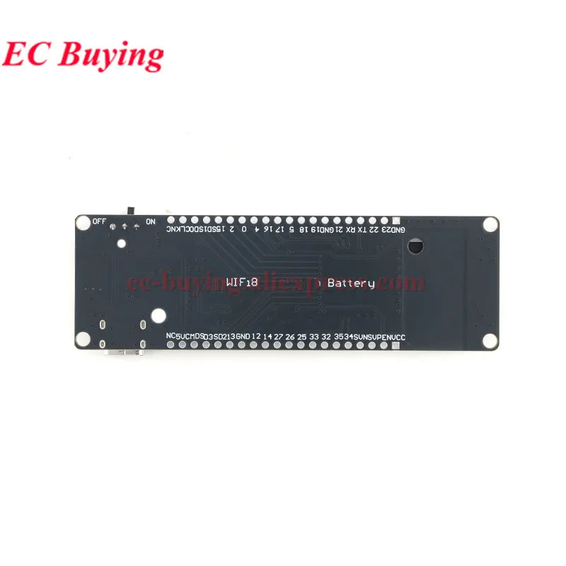 บอร์ดพัฒนาโมดูล ESP32 พร้อม Wi - Esp32 Battery Holder Lipo บทวิจารณ์และราคา
