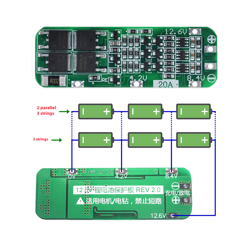 3S 20A Li-ion แบตเตอรี่ลิเธียม - Li Ion Charger Module บทวิจารณ์และราคา