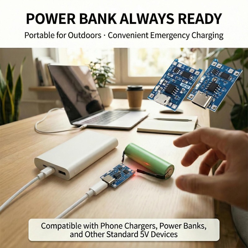 5V 3A ไมโคร/Type-c/มินิ 18650  - Tp4056 Module บทวิจารณ์และราคา