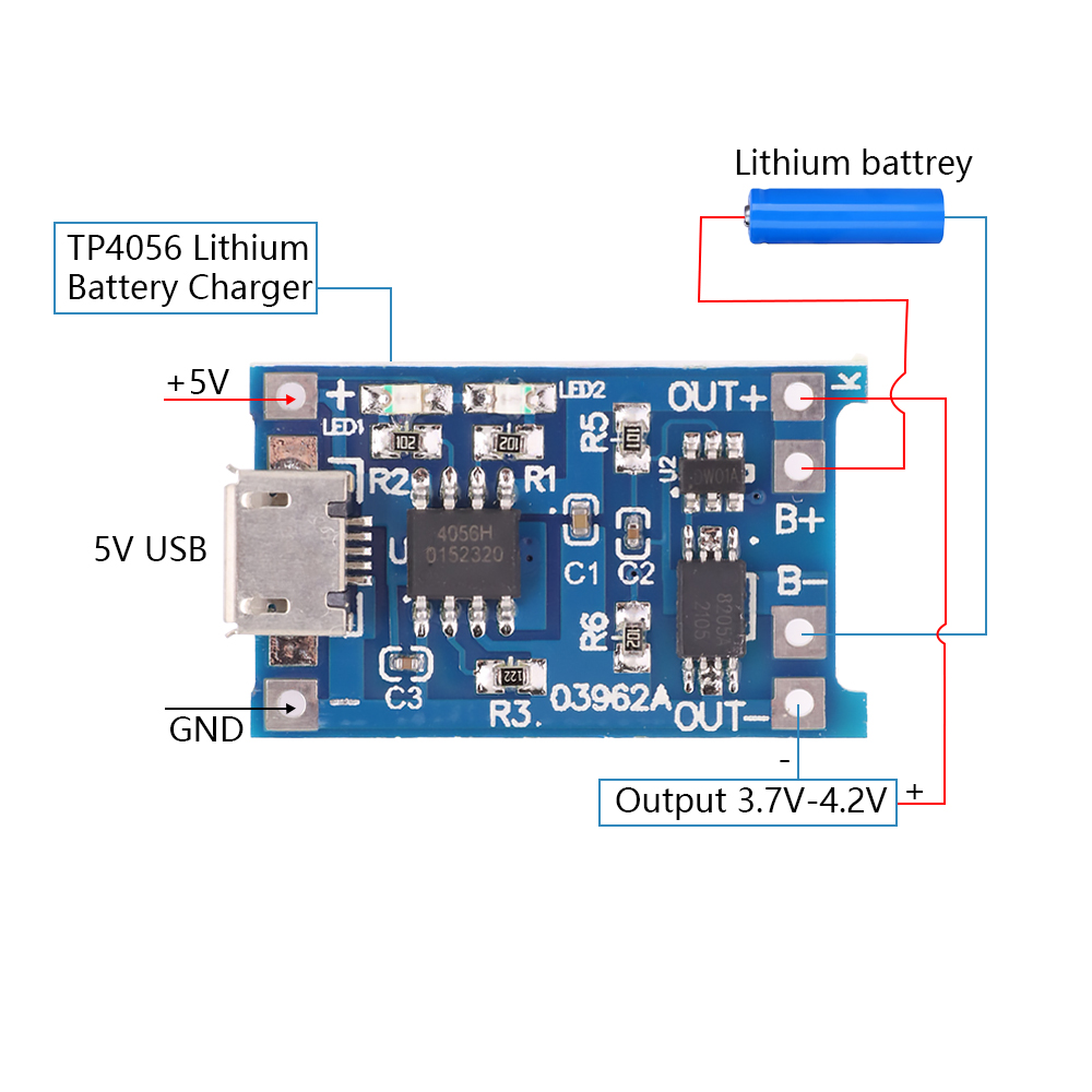 1/5/10ชิ้นชนิด c/Micro/mini US - Tp4056 Module บทวิจารณ์และราคา
