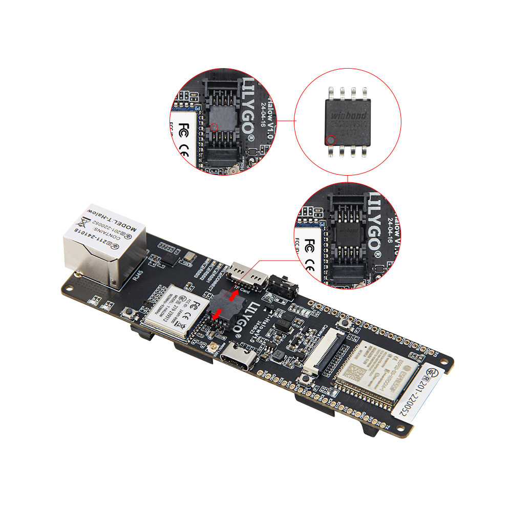 บอร์ดพัฒนา LILYGO T-Halow ESP3 - Esp32 Battery Holder Lipo บทวิจารณ์และราคา