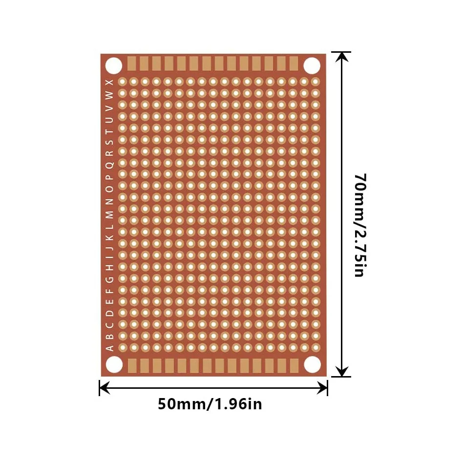 แผ่นวงจรพิมพ์ทองแดงขนาด 5x7 ซม - Perfboard บทวิจารณ์และราคา