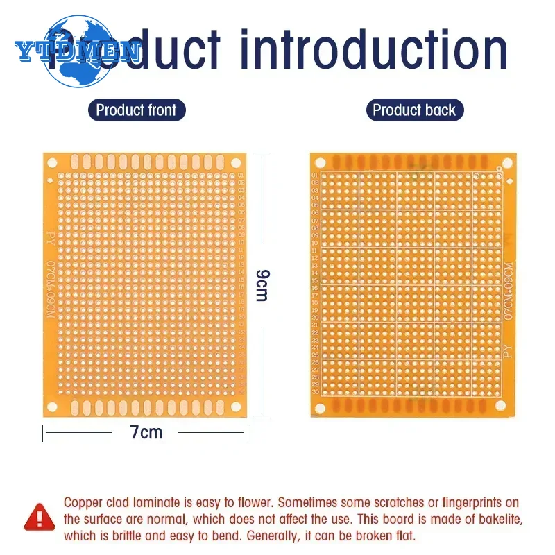 1-20pcs 5x7 ซม.PCB Universal B - Perfboard บทวิจารณ์และราคา