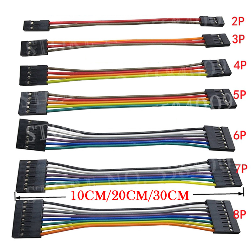 5PCS 2.54 สาย 2.54 มม.Dupont L - Jumper Wire Kit บทวิจารณ์และราคา
