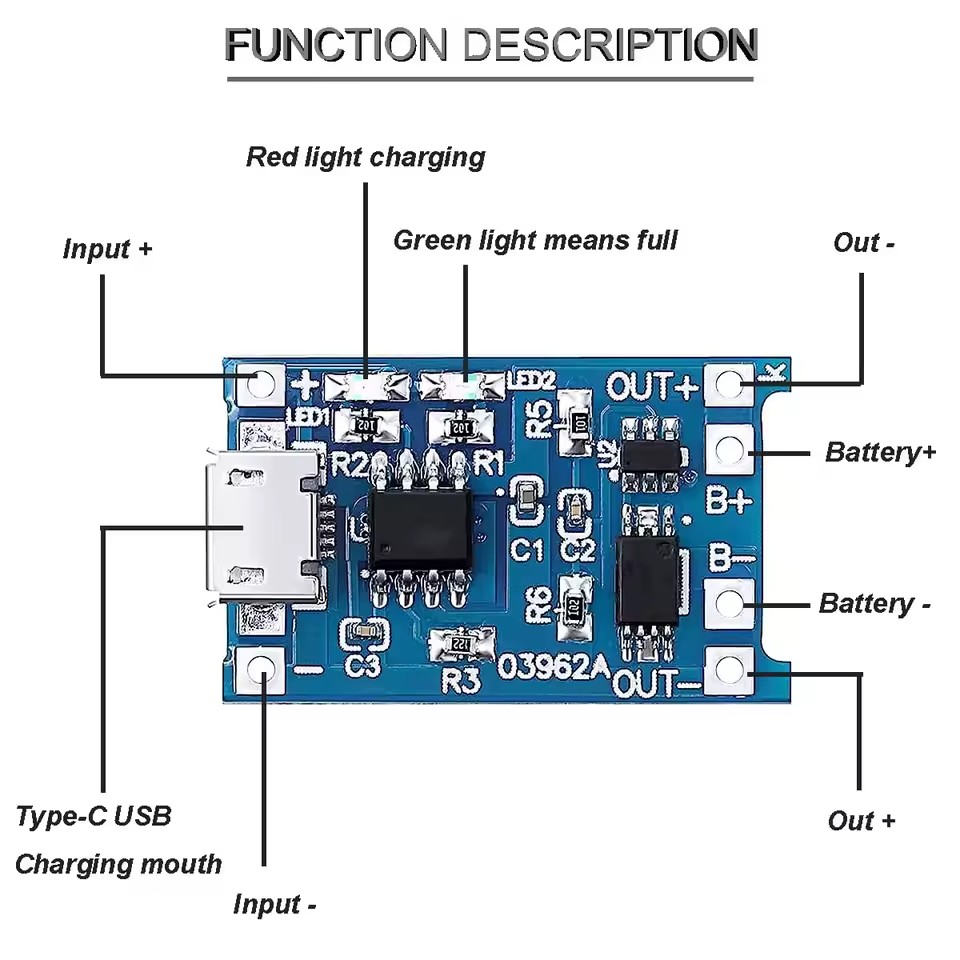 1-20 ชิ้น Type-C/ไมโคร/มินิ US - Tp4056 Module บทวิจารณ์และราคา
