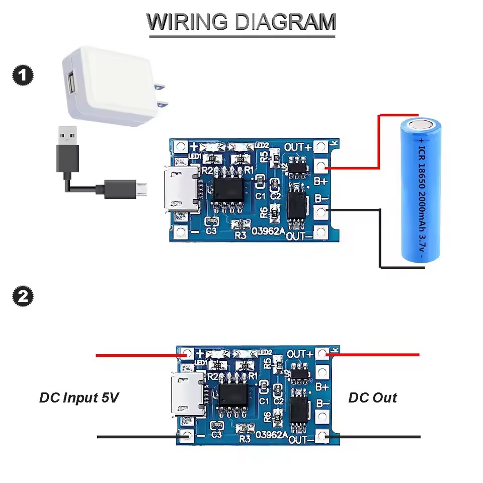 1-20 ชิ้น Type-C/ไมโคร/มินิ US - Tp4056 Module บทวิจารณ์และราคา