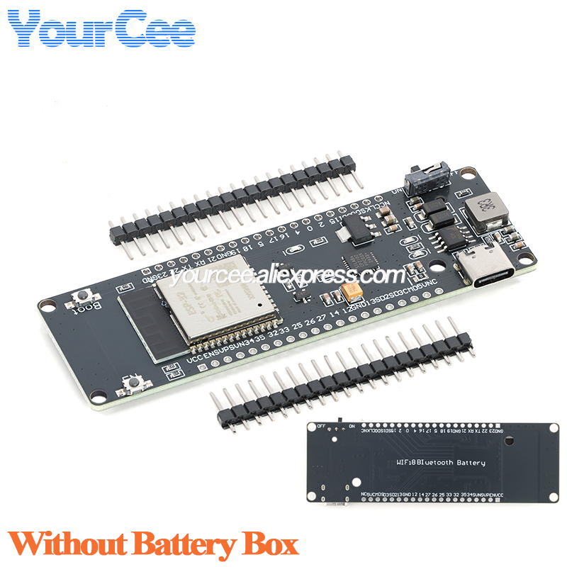 บอร์ดพัฒนา ESP32 พร้อม WiFi, B - Esp32 Battery Holder Lipo บทวิจารณ์และราคา