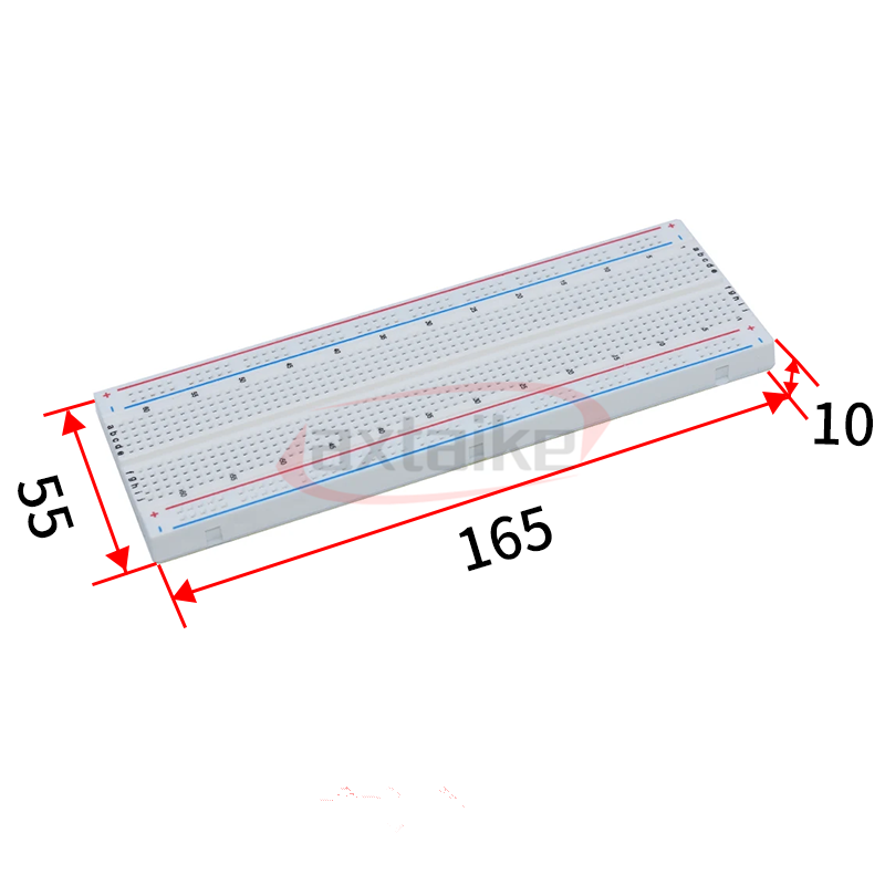 บอร์ดทดลองวงจร 400/830 จุดเชื่ - Breadboard 400 Point บทวิจารณ์และราคา