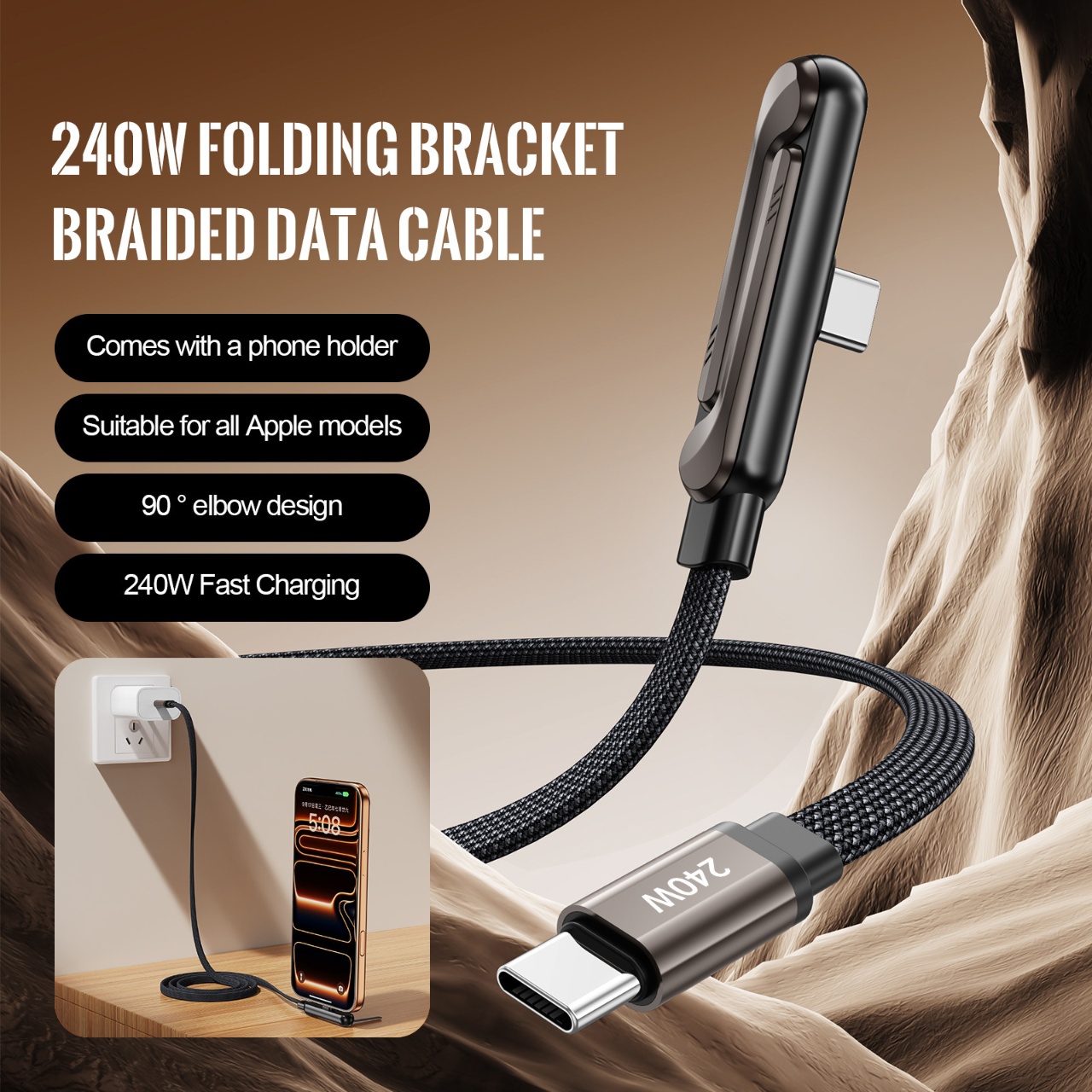สายชาร์จเร็ว 240W PD แบบ Type  - Usb C Cable บทวิจารณ์และราคา