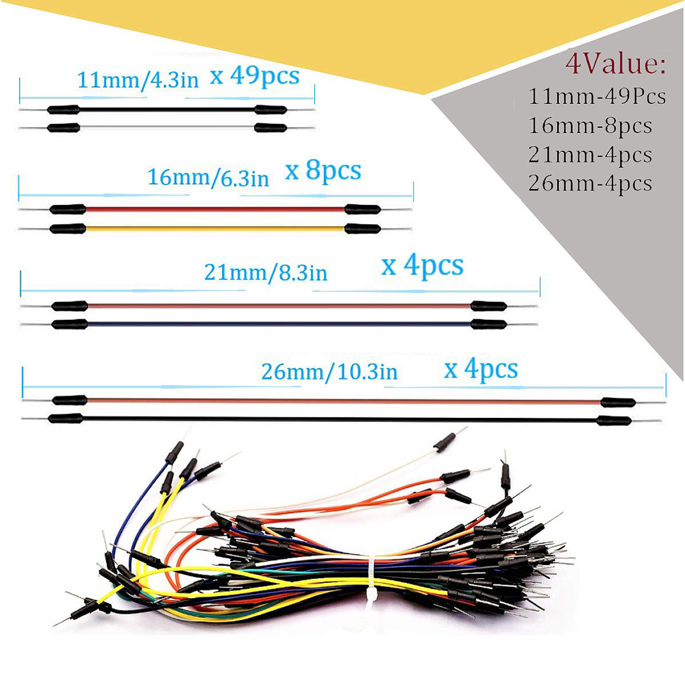 ชุดสายจัมเปอร์ Breadboard พร้อ - Breadboard 400 Point บทวิจารณ์และราคา